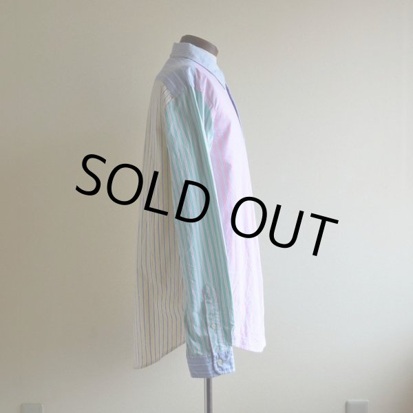 画像2: RalphLauren オックスフォードBDシャツ　 クレイジーパターン　 表記L  (2)