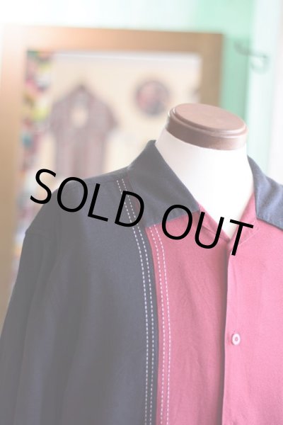 画像3: ツートンロカビリーシャツ　 表記L  (3)