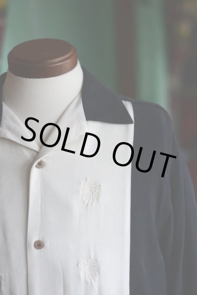 画像3: ツートンロカビリーシャツ　 表記S  (3)