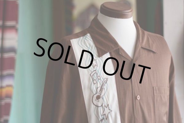 画像3: 刺繍ロカビリーシャツ　 表記L  (3)