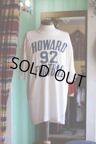 画像2: 1970s Champion ナンバリングフットボールTシャツ  HOWARD UNIVERSITY  表記XL  (2)