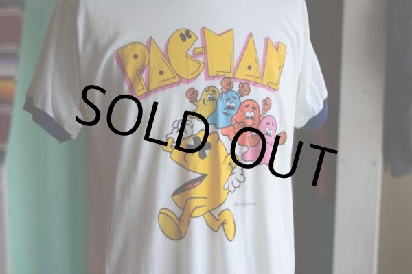 画像5: 80s PACMAN リンガーTシャツ  表記XL  (5)