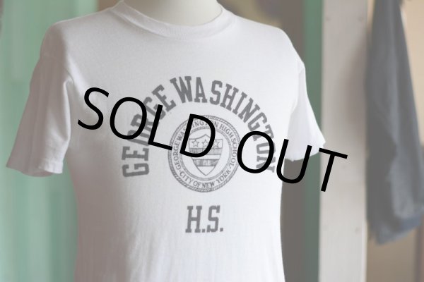 画像4: 1970s カレッジTシャツ　 GEORGE WASHINGTON H.S.　 実寸S  (4)