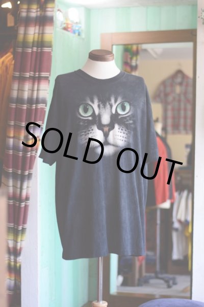 画像2: THE MOUNTAIN ネコプリントTシャツ　 表記XL  (2)