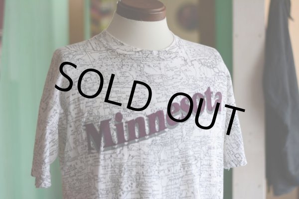 画像4: 1990s MINNESOTA マップTシャツ  表記L  (4)