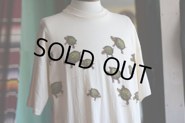 画像4: 1990s WILDCOTTON カメTシャツ  表記XL  (4)