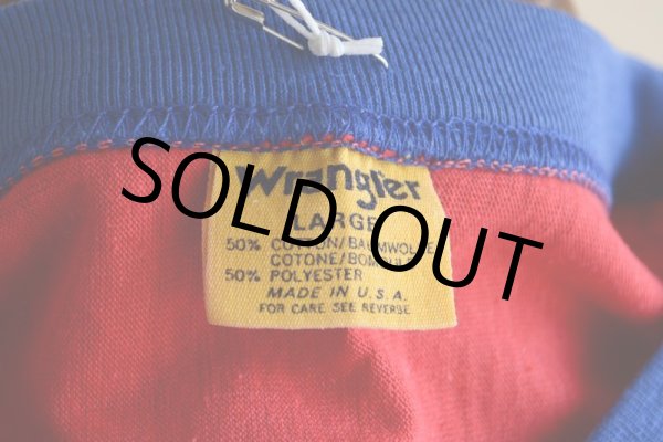 画像5: 1970-80s WRANGLER フットボールTシャツ  表記L  (5)