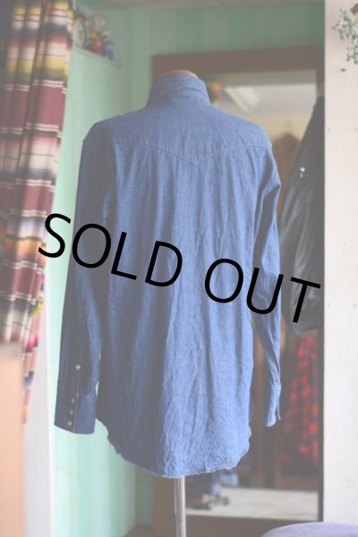 画像3: 1990s Wrangler デニムウエスタンシャツ  表記M  (3)