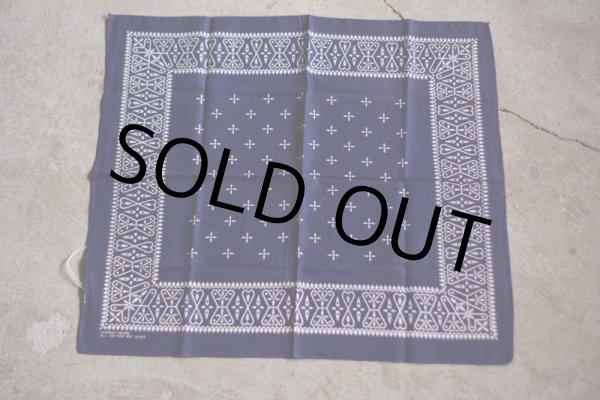 画像3: 1960s クロスバンダナ  RN 14193  (3)