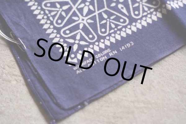 画像2: 1960s クロスバンダナ  RN 14193  (2)