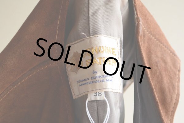 画像5: 1970s BERMAN BUKSKIN スウェードレザーベスト　 表記38  (5)