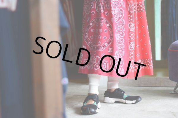 画像5: VINTAGE Bandana Skirt /RED　 [HamburgCafe ORIGINAL RE-MAKE]  (5)