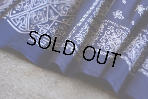 画像8: VINTAGE Bandana Skirt /NVY　 [HamburgCafe ORIGINAL RE-MAKE]  (8)