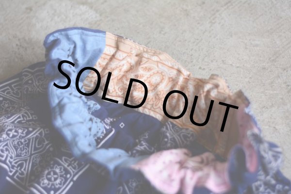 画像12: VINTAGE Bandana Skirt /NVY　 [HamburgCafe ORIGINAL RE-MAKE]  (12)