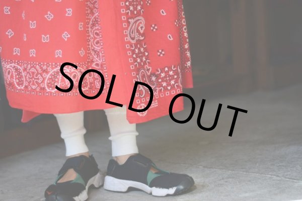 画像3: VINTAGE Bandana Skirt /RED　 [HamburgCafe ORIGINAL RE-MAKE]  (3)