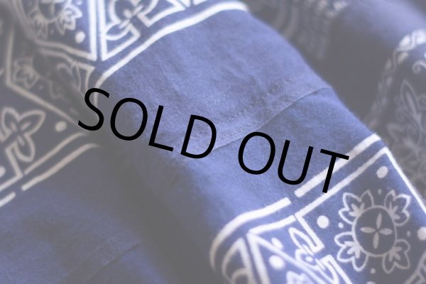 画像10: VINTAGE Bandana Skirt /NVY　 [HamburgCafe ORIGINAL RE-MAKE]  (10)