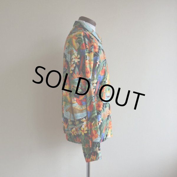 画像2: C.B.Casual トロピカル柄コットンジャケット　 表記L  (2)