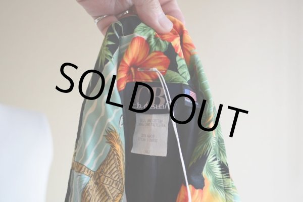 画像9: C.B.Casual トロピカル柄コットンジャケット　 表記L  (9)