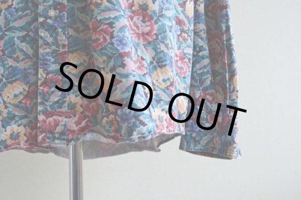 画像6: 1990s 花柄コットンシャツ　 実寸L  (6)