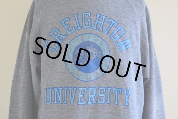 画像6: 1980s フロッキーカレッジスウェット　 CREIGHTON UNIVERSITY　 実寸L  (6)