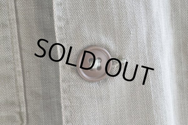 画像7: 1940-50s US.ARMY M-47 HBTユーティリティシャツ  実寸M  (7)