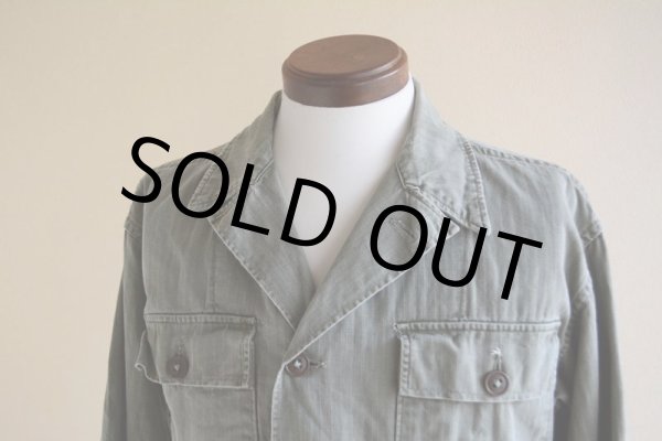 画像5: 1940-50s US.ARMY M-47 HBTユーティリティシャツ  実寸M  (5)