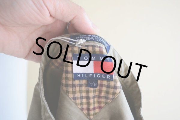 画像5: 1990s TOMMY HILFIGER ノーカラーシャツ　 表記L  (5)