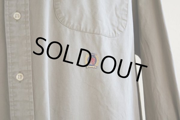 画像8: 1990s TOMMY HILFIGER ノーカラーシャツ　 表記L  (8)