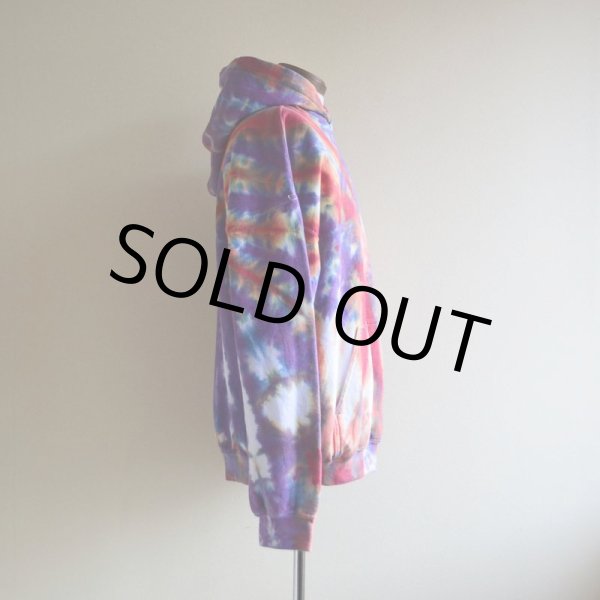 画像2: タイダイスウェットパーカー  表記L  (2)