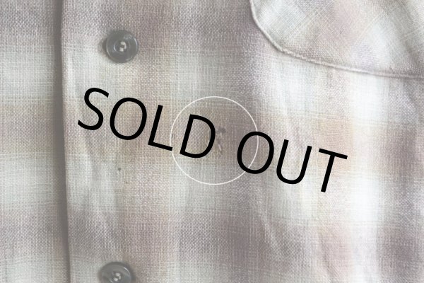 画像14: 1950s PENDLETON ウールシャツ  オンブレーチェック  表記M  (14)