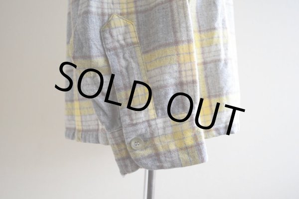 画像11: 1950s PENDLETON ウールシャツ  YEL×GRY  表記M  (11)