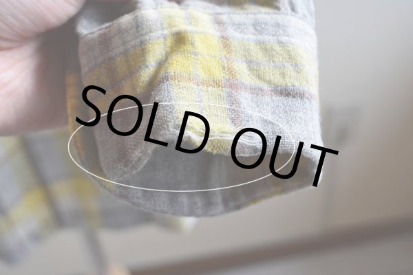 画像15: 1950s PENDLETON ウールシャツ  YEL×GRY  表記M  (15)