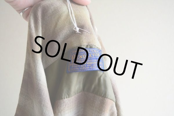 画像5: 1950s PENDLETON ウールシャツ  オンブレーチェック  表記M  (5)