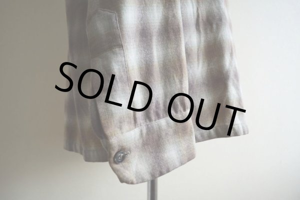 画像9: 1950s PENDLETON ウールシャツ  オンブレーチェック  表記M  (9)