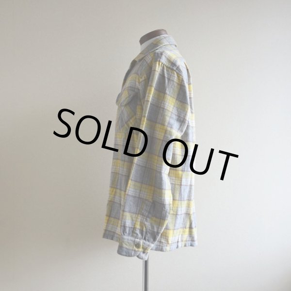 画像4: 1950s PENDLETON ウールシャツ  YEL×GRY  表記M  (4)