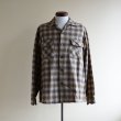 画像1: 1950s PENDLETON ウールシャツ　 オンブレーチェック　 表記M  (1)