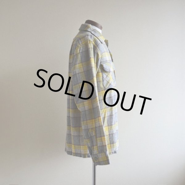 画像2: 1950s PENDLETON ウールシャツ  YEL×GRY  表記M  (2)