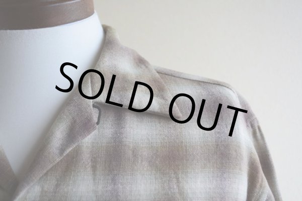 画像7: 1950s PENDLETON ウールシャツ  オンブレーチェック  表記M  (7)