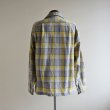 画像3: 1950s PENDLETON ウールシャツ　 YEL×GRY　 表記M  (3)