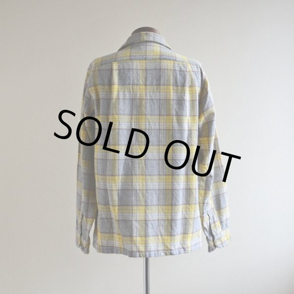 画像3: 1950s PENDLETON ウールシャツ  YEL×GRY  表記M  (3)