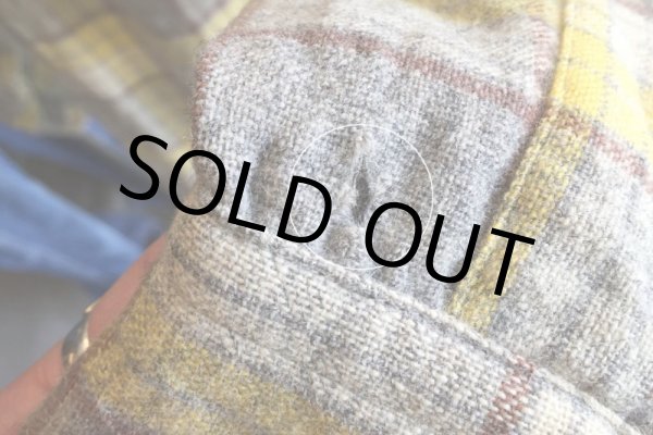 画像16: 1950s PENDLETON ウールシャツ  YEL×GRY  表記M  (16)