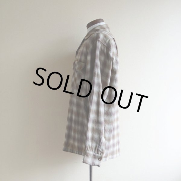 画像4: 1950s PENDLETON ウールシャツ  オンブレーチェック  表記M  (4)