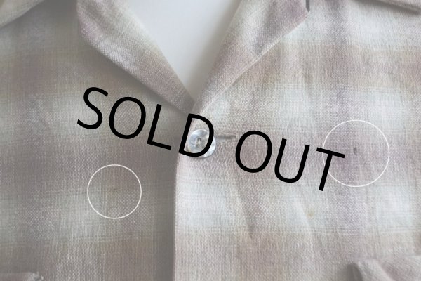 画像10: 1950s PENDLETON ウールシャツ  オンブレーチェック  表記M  (10)