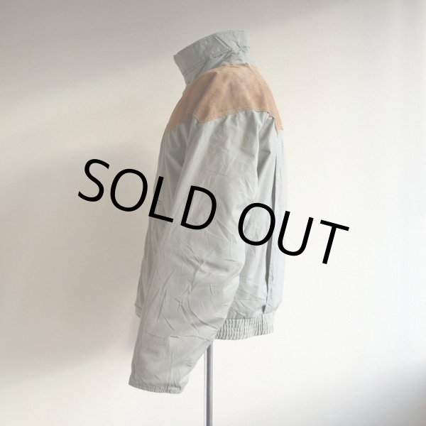 画像4: 1970s Woolrich レザーヨークダウンジャケット  表記L  (4)