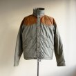 画像1: 1970s Woolrich レザーヨークダウンジャケット　 表記L  (1)