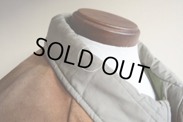 画像18: 1970s Woolrich レザーヨークダウンジャケット  表記L  (18)