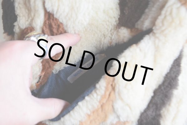 画像18: VINTAGE デニムボアジャケット  ムートンボアライナー  実寸ML  (18)