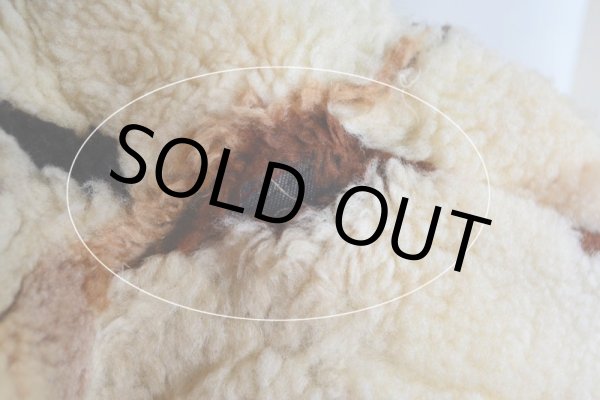 画像16: VINTAGE デニムボアジャケット  ムートンボアライナー  実寸ML  (16)