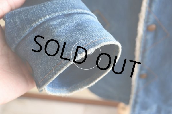 画像16: 1970s WRANGLER デニムボアランチコート  表記M  (16)