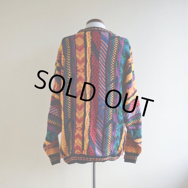 画像3: 1990s 3Dニットセーター  表記L  (3)